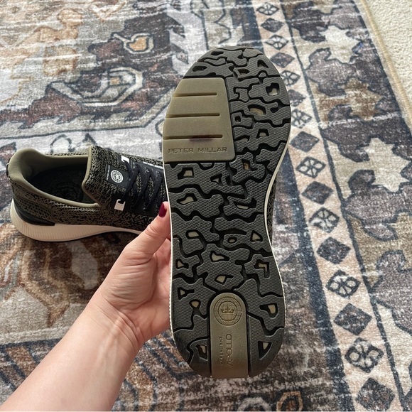 PETER MILLAR WOMEN'S Hyperlight Apollo Sneakers Green Slip On Shoes - Picture 9 of 9